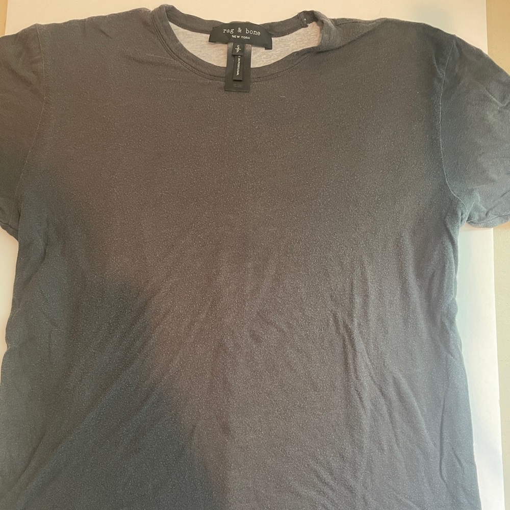 Rag & Bone Gray double Short Sleeve Tee